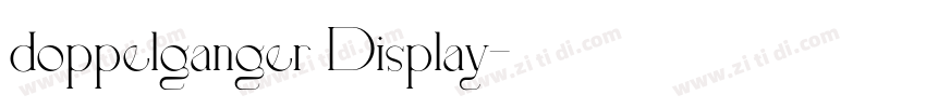 doppelganger Display字体转换